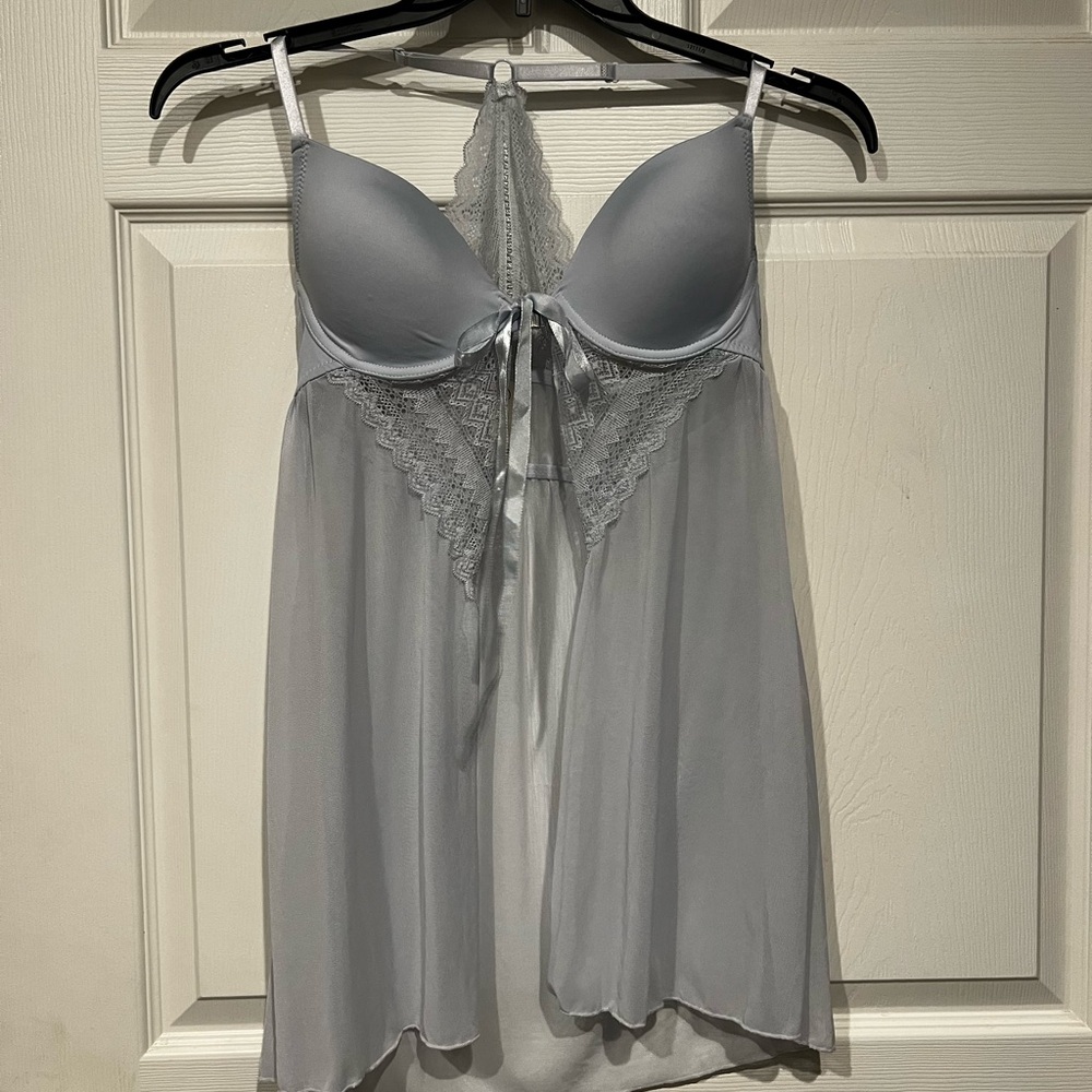Victoria’s Secret Elegant Paisley Kimono Robe and Jessica Simpson Blue Chemise - Picture 6 of 9